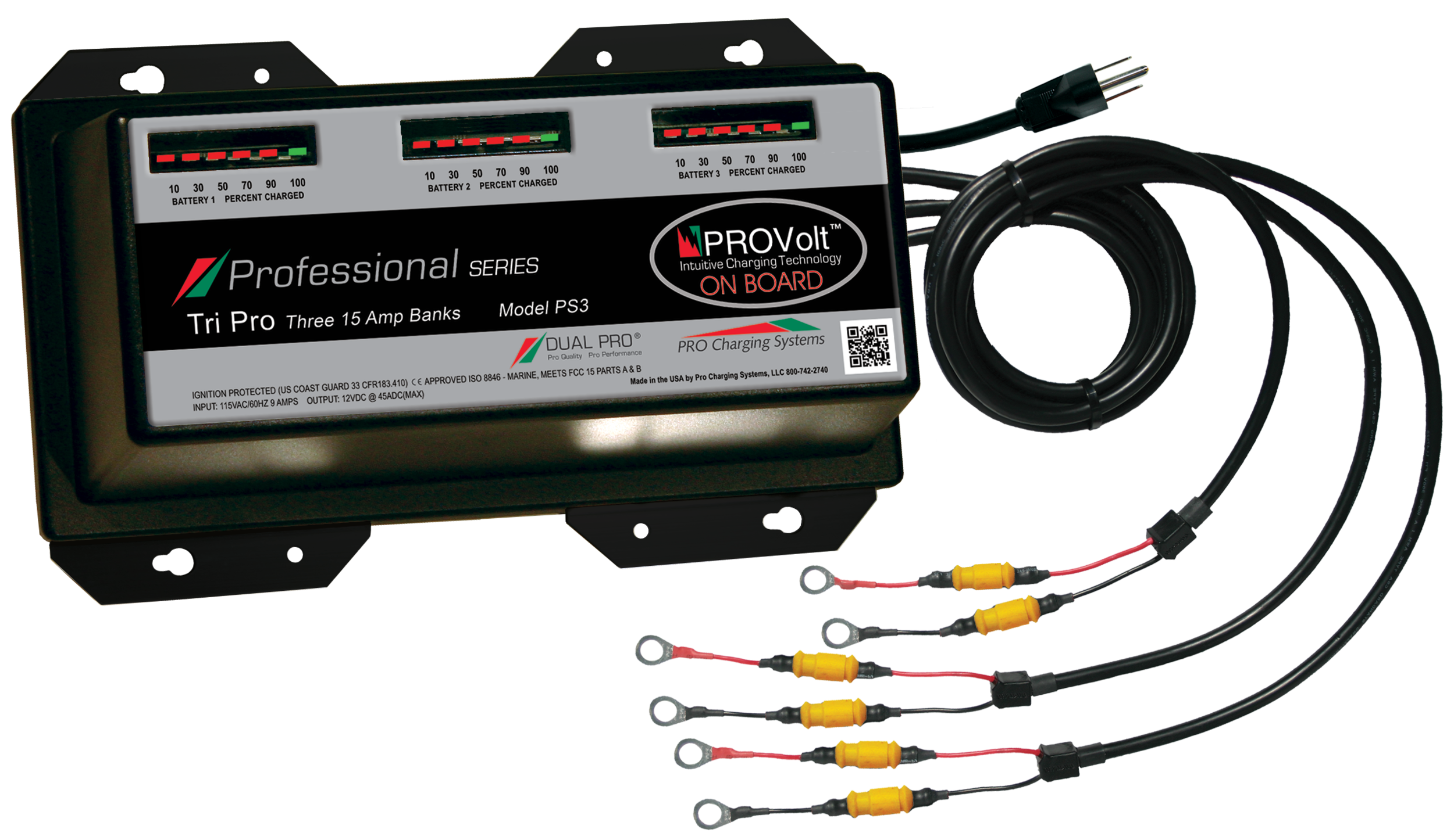 DUAL PRO オンボートチャーヂャー3バンク